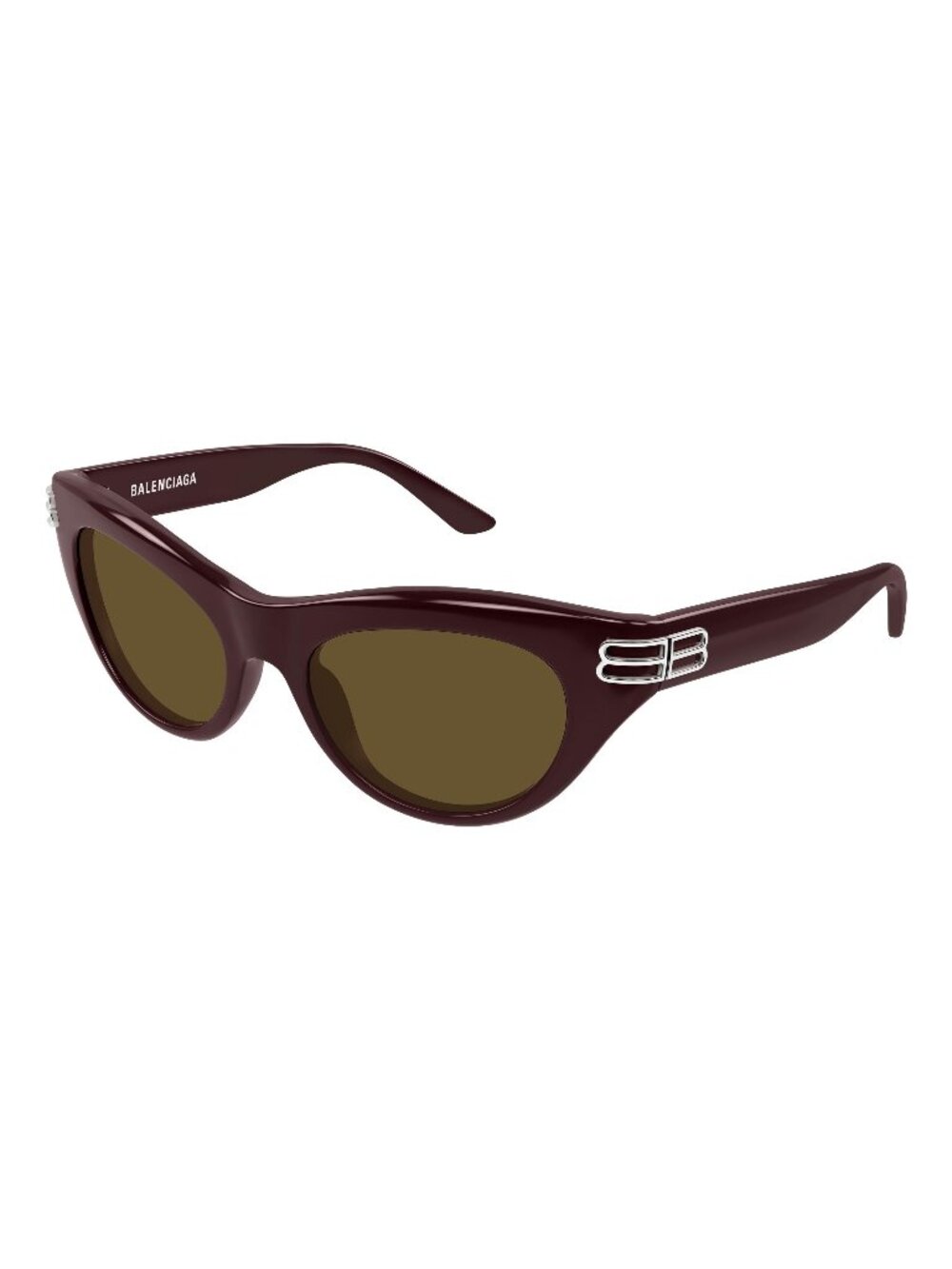 New Balenciaga Women's Sunglasses Red Brown Lens Acetate Frame BB0466S 004 55